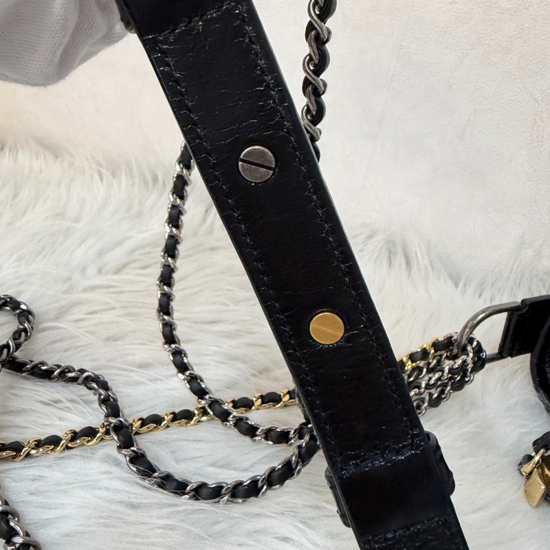 CHANEL A91810 AS0865 gabrielle HOBO 20公分 黑色斜背包流浪包 小號-51