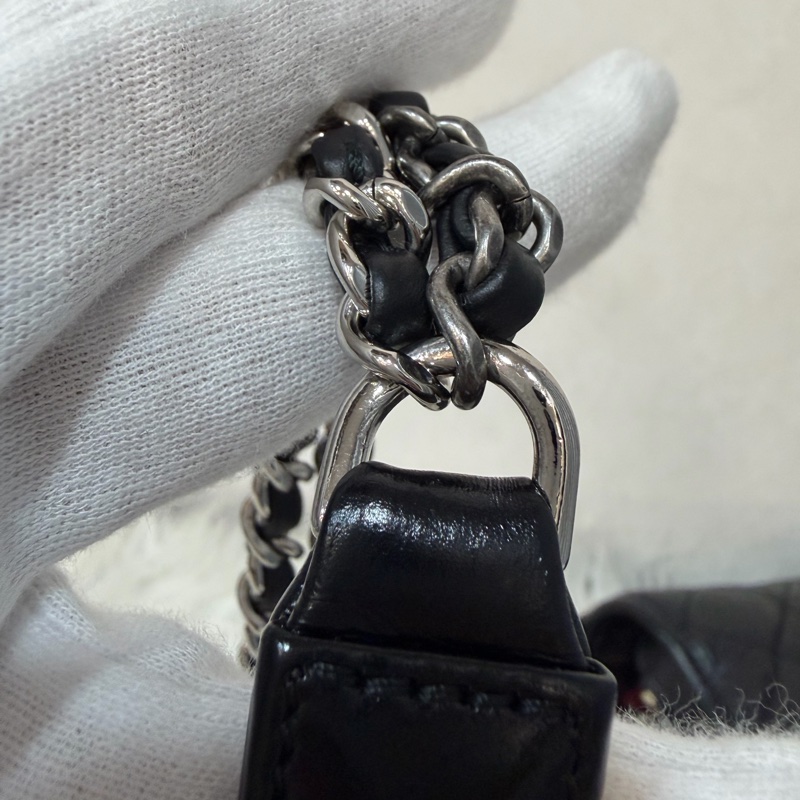 CHANEL A91810 AS0865 gabrielle HOBO 20公分 黑色斜背包流浪包 小號-52