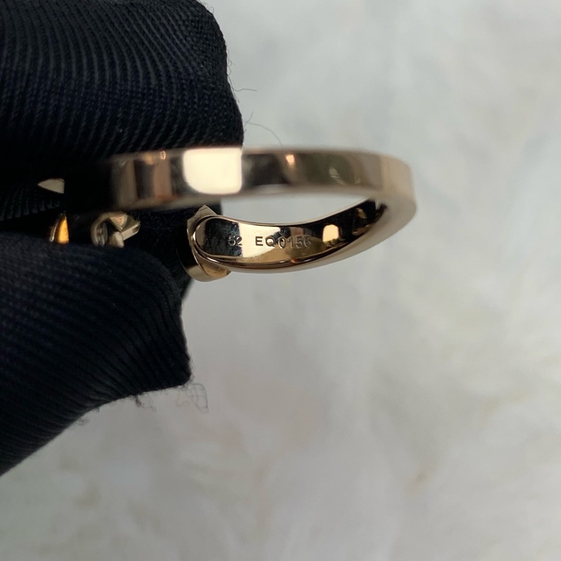 公價近六折🫢Chanel米色18k金No.5帶鑽戒指-3