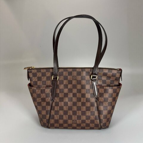 LV N41282 棋盤格雙口袋托特包