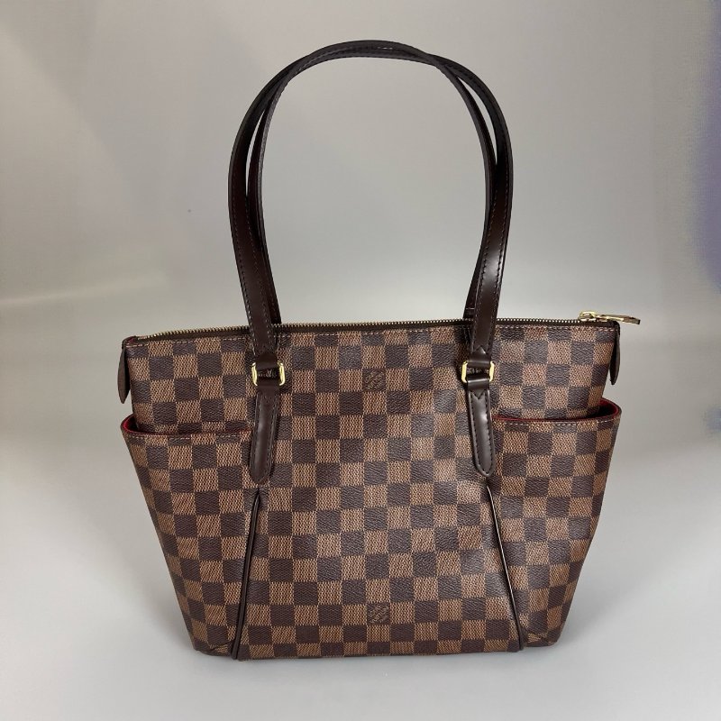 LV N41282 棋盤格雙口袋托特包-1