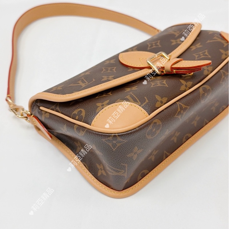 莉亞精品♡ LV 法棍黑背帶 二手美包-6