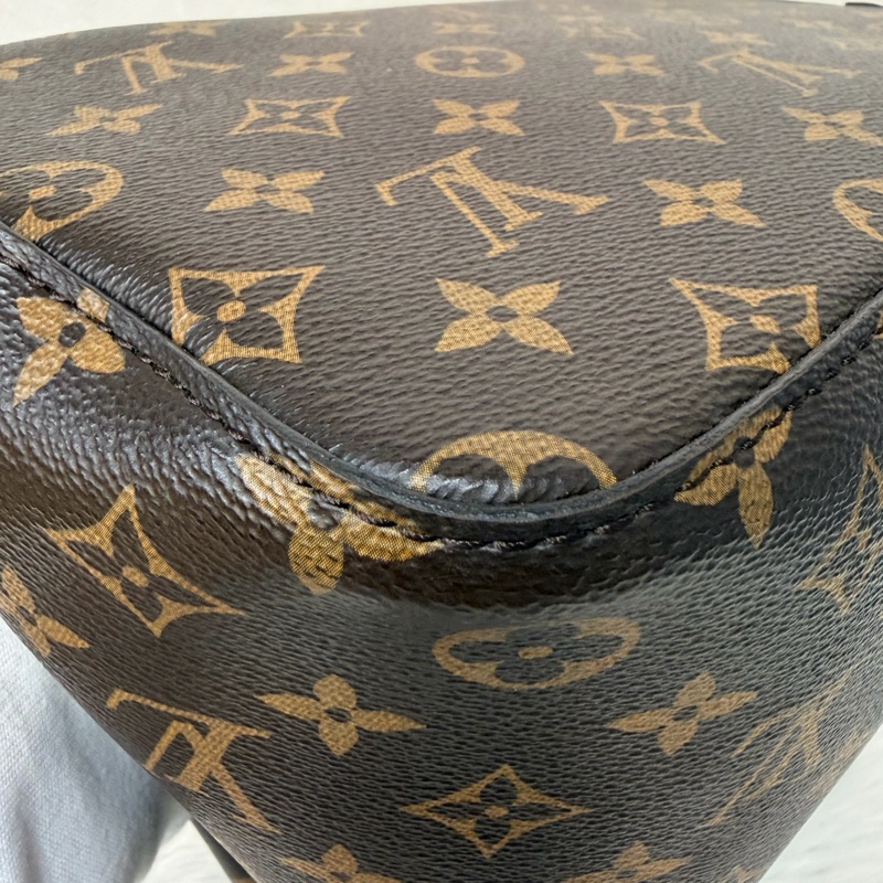 LV M44020 Neo NOE 字紋 老花 黑色 斜背包 肩背包 水桶包 束口包-8