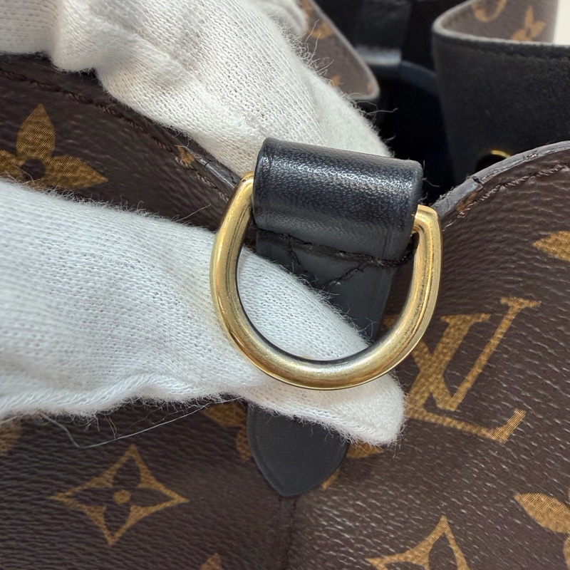 LV M44020 Neo NOE 字紋 老花 黑色 斜背包 肩背包 水桶包 束口包-13