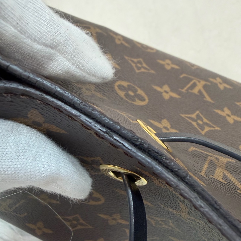 LV M44020 Neo NOE 字紋 老花 黑色 斜背包 肩背包 水桶包 束口包-19