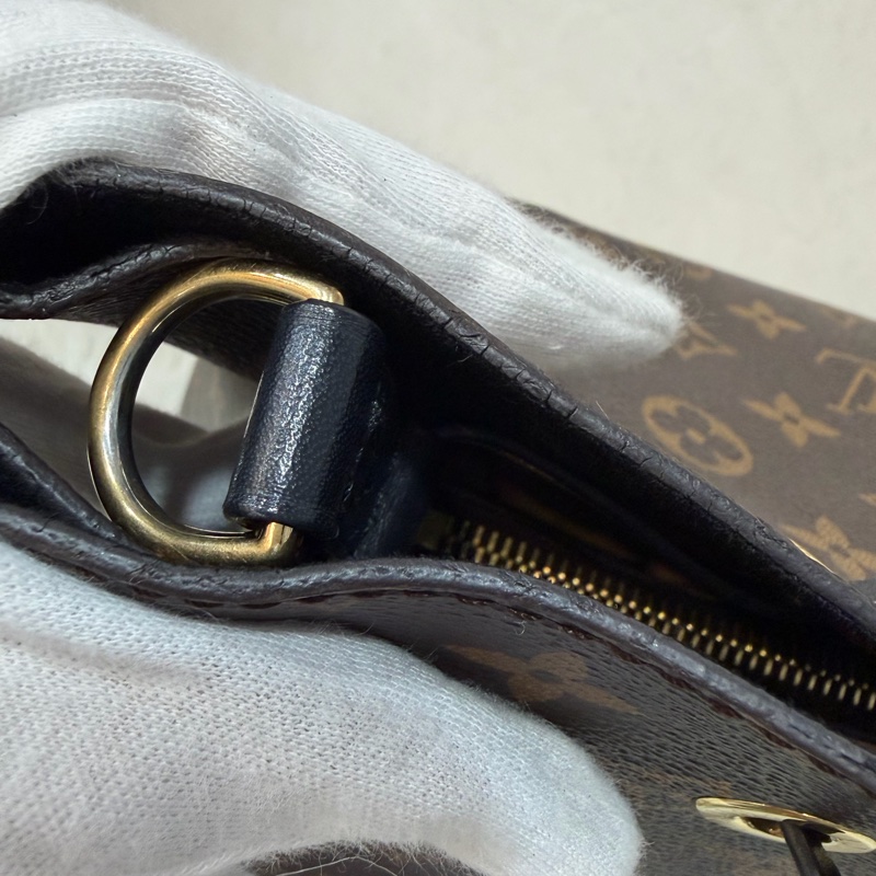 LV M44020 Neo NOE 字紋 老花 黑色 斜背包 肩背包 水桶包 束口包-20