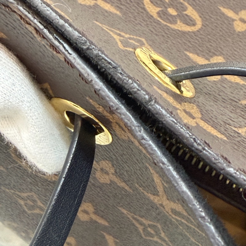 LV M44020 Neo NOE 字紋 老花 黑色 斜背包 肩背包 水桶包 束口包-22