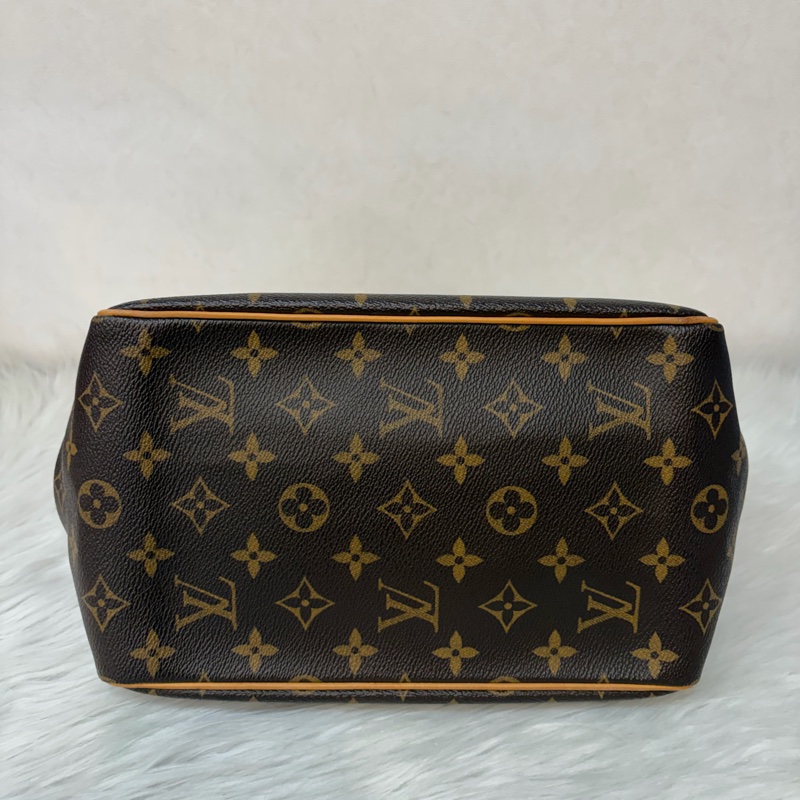 LV M51156 原花 老花 字紋 手提包 便當包 小 午休包 名媛包 晚宴包 手拿包 熱門款-4