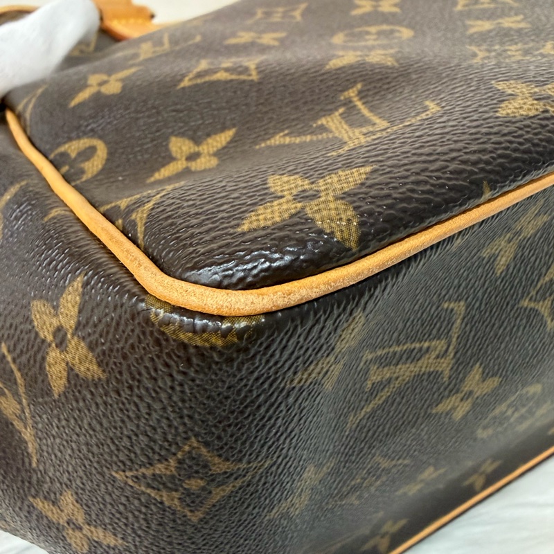 LV M51156 原花 老花 字紋 手提包 便當包 小 午休包 名媛包 晚宴包 手拿包 熱門款-5