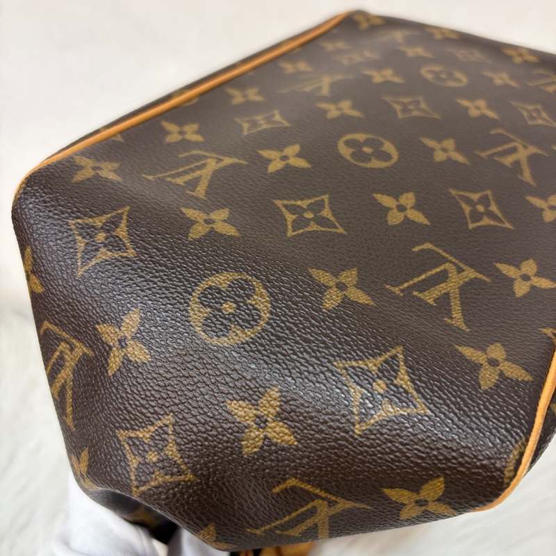 LV M51156 原花 老花 字紋 手提包 便當包 小 午休包 名媛包 晚宴包 手拿包 熱門款-6