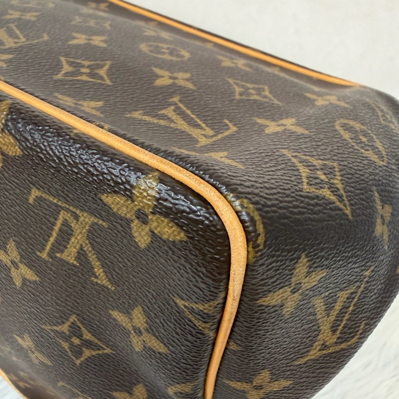 LV M51156 原花 老花 字紋 手提包 便當包 小 午休包 名媛包 晚宴包 手拿包 熱門款-12