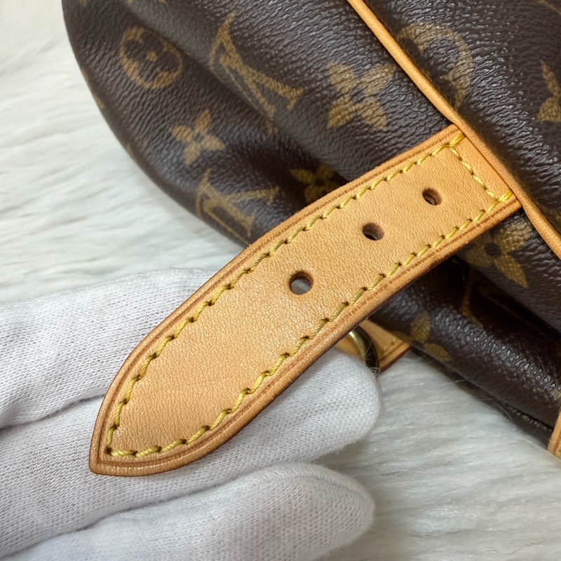 LV M51156 原花 老花 字紋 手提包 便當包 小 午休包 名媛包 晚宴包 手拿包 熱門款-13