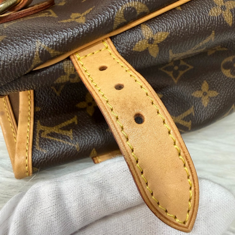 LV M51156 原花 老花 字紋 手提包 便當包 小 午休包 名媛包 晚宴包 手拿包 熱門款-17