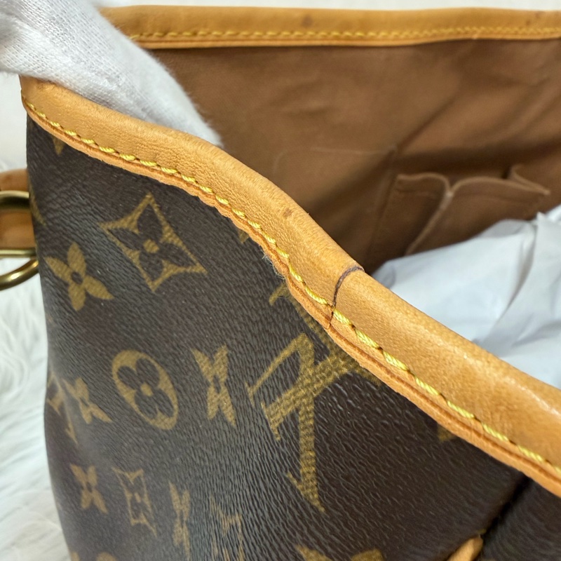 LV M51156 原花 老花 字紋 手提包 便當包 小 午休包 名媛包 晚宴包 手拿包 熱門款-33