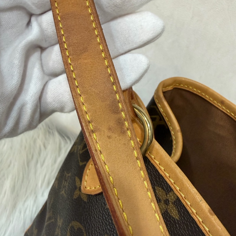 LV M51156 原花 老花 字紋 手提包 便當包 小 午休包 名媛包 晚宴包 手拿包 熱門款-50