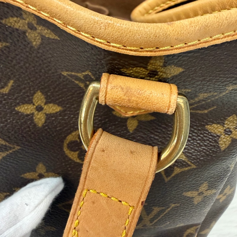 LV M51156 原花 老花 字紋 手提包 便當包 小 午休包 名媛包 晚宴包 手拿包 熱門款-59