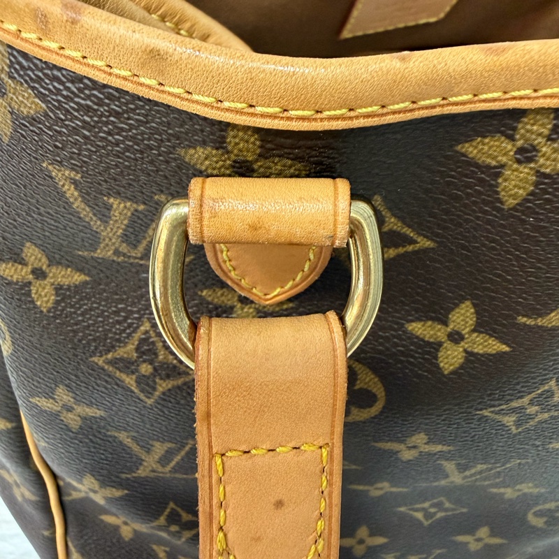 LV M51156 原花 老花 字紋 手提包 便當包 小 午休包 名媛包 晚宴包 手拿包 熱門款-61