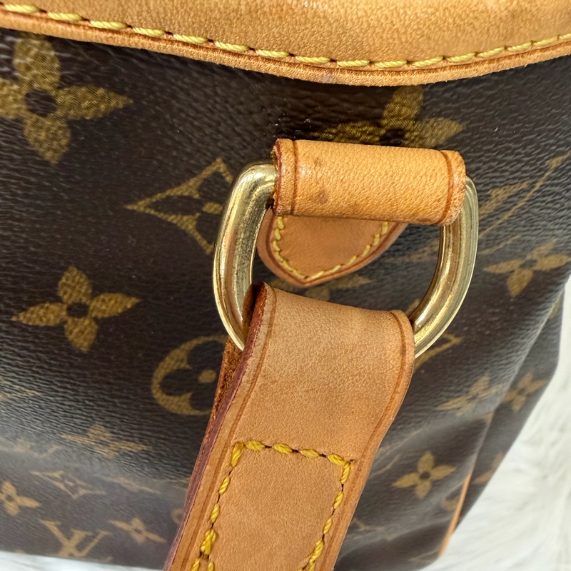 LV M51156 原花 老花 字紋 手提包 便當包 小 午休包 名媛包 晚宴包 手拿包 熱門款-63