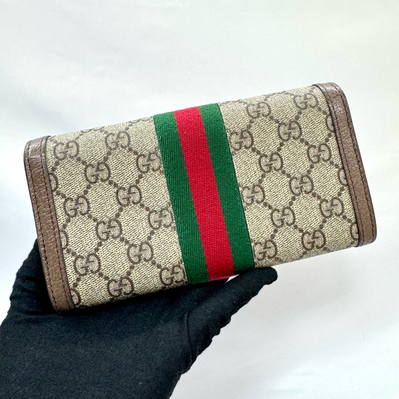 GUCCI 古馳 經典Ophidia系列翻蓋長夾 523153-2