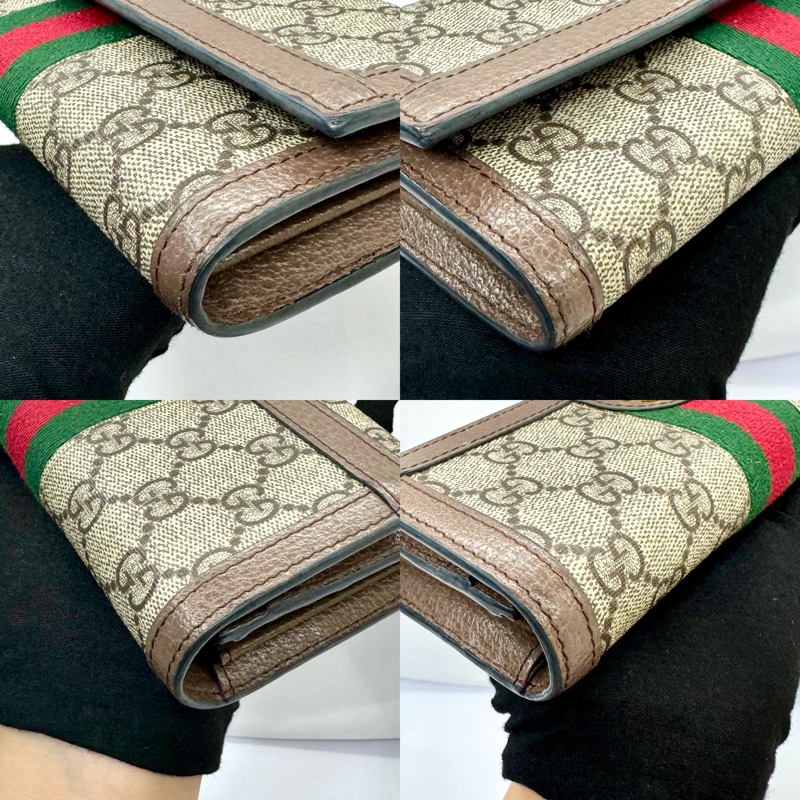 GUCCI 古馳 經典Ophidia系列翻蓋長夾 523153-4