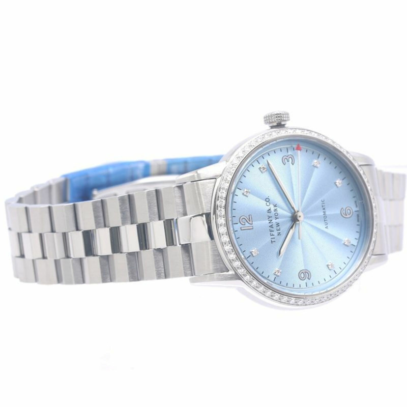 TIFFANY&Co.) CT60 鑲鑽 8P 錶圈 37725978 女士腕錶 不鏽鋼 40306-3