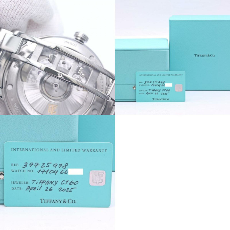 TIFFANY&Co.) CT60 鑲鑽 8P 錶圈 37725978 女士腕錶 不鏽鋼 40306-11