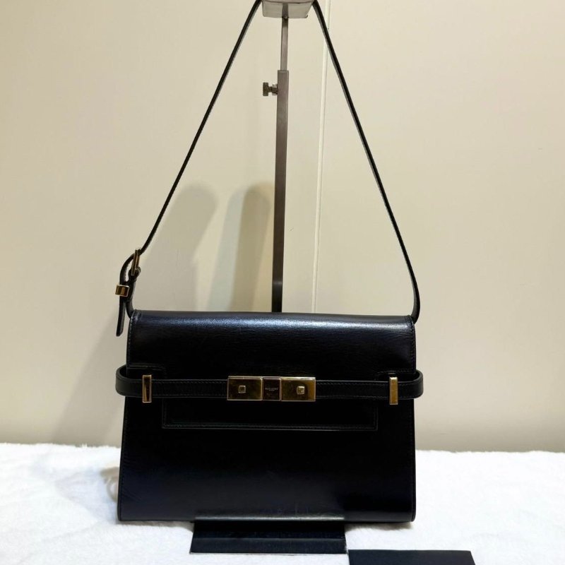 YSL 曼哈頓 黑金小號 24*17.5*6 99新配件塵袋-0