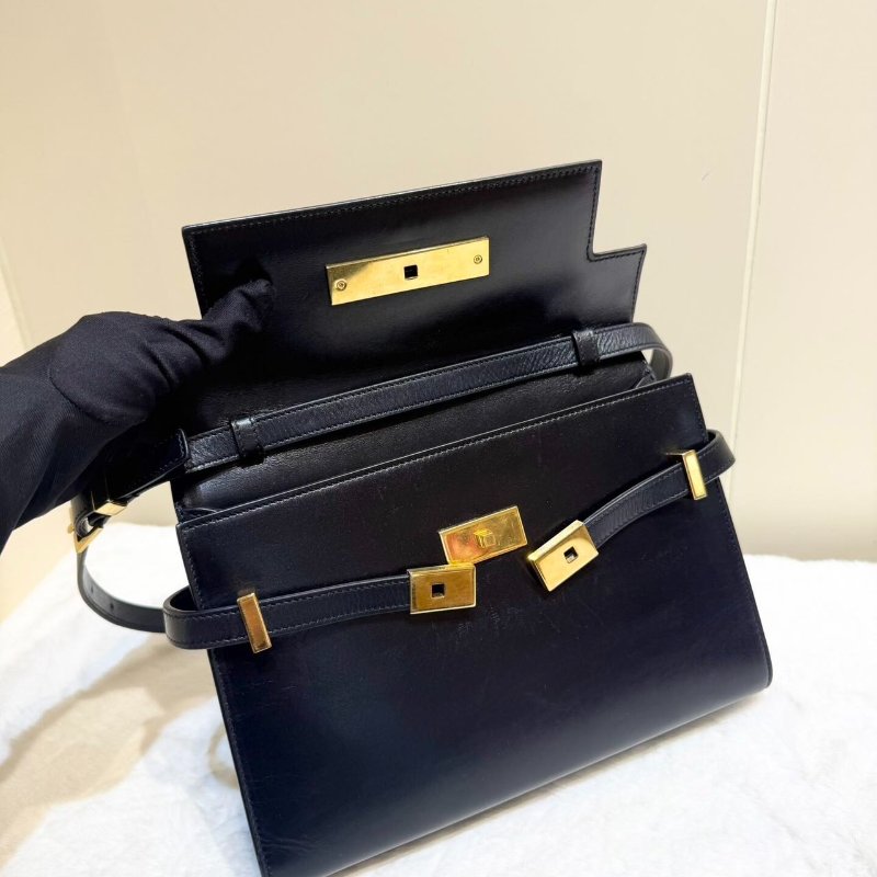 YSL 曼哈頓 黑金小號 24*17.5*6 99新配件塵袋-1