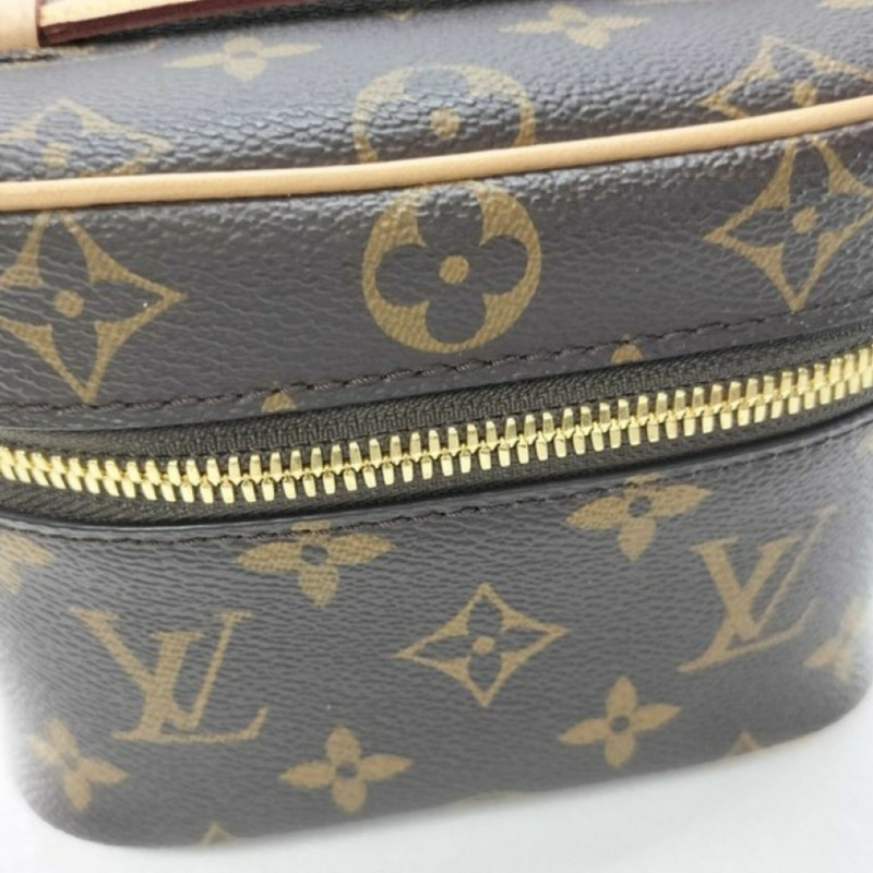 路易威登 (LOUIS VUITTON) Nice Nano 手提包 M44936 棕色 Monogram 女士化妝包-4