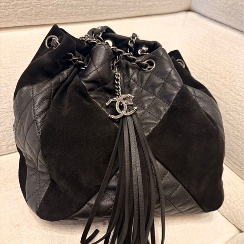 Chanel Dallas秀款雙銀鏈水桶包