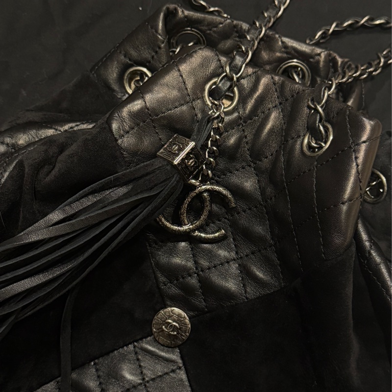 Chanel Dallas秀款雙銀鏈水桶包-2