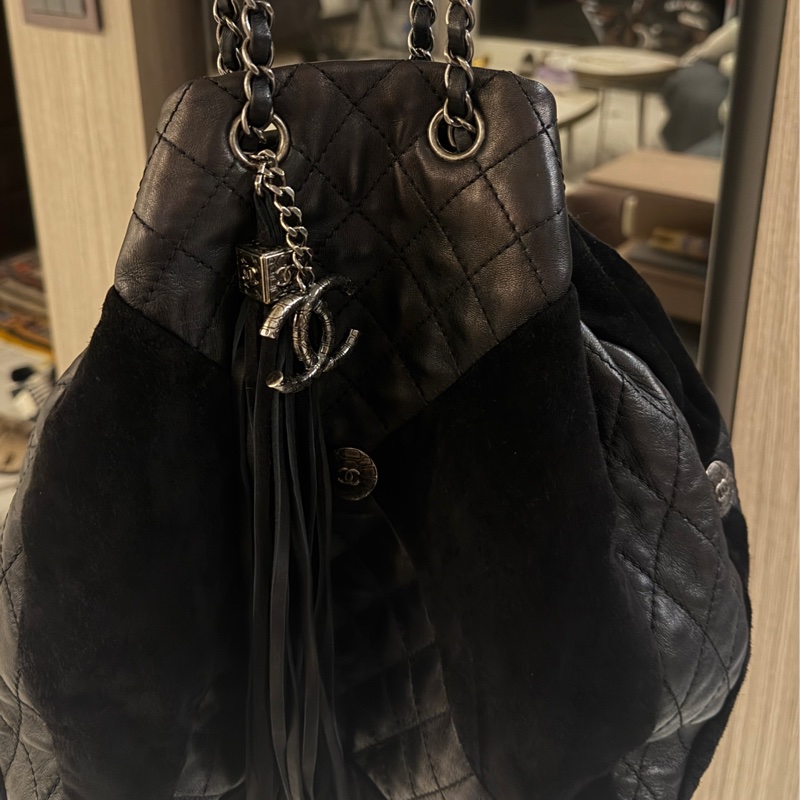 Chanel Dallas秀款雙銀鏈水桶包-3