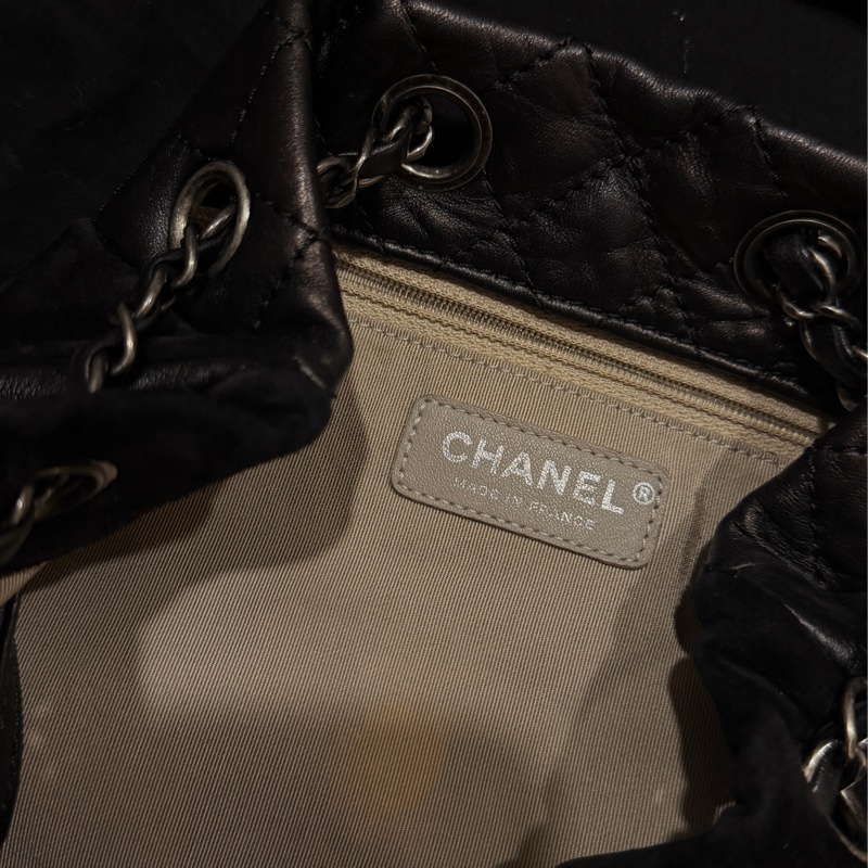 Chanel Dallas秀款雙銀鏈水桶包-9