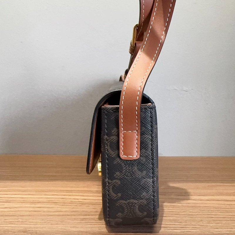 Celine 老花凱旋門 腋下包 Lisa同款 尺寸20*10*4cm 98新配件塵袋-5