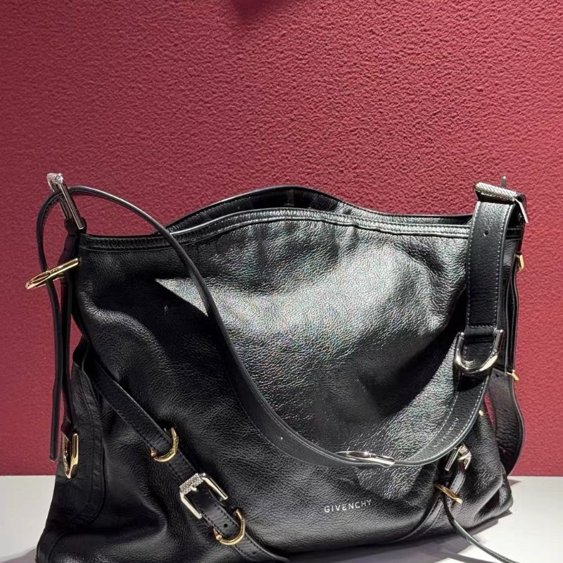 givenchy黑銀中號 voyou肩背包 40*6.5*27cm 98新配件塵袋-1