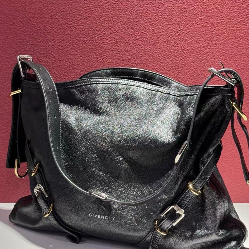 givenchy黑銀中號 voyou肩背包 40*6.5*27cm 98新配件塵袋-2