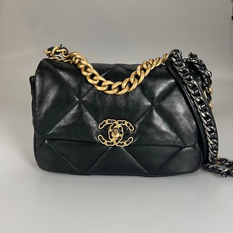 CHANEL 19包 黑金 AS1160/晶片款