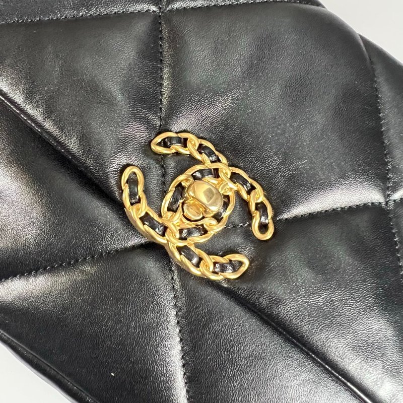 CHANEL 19包 黑金 AS1160/晶片款-6