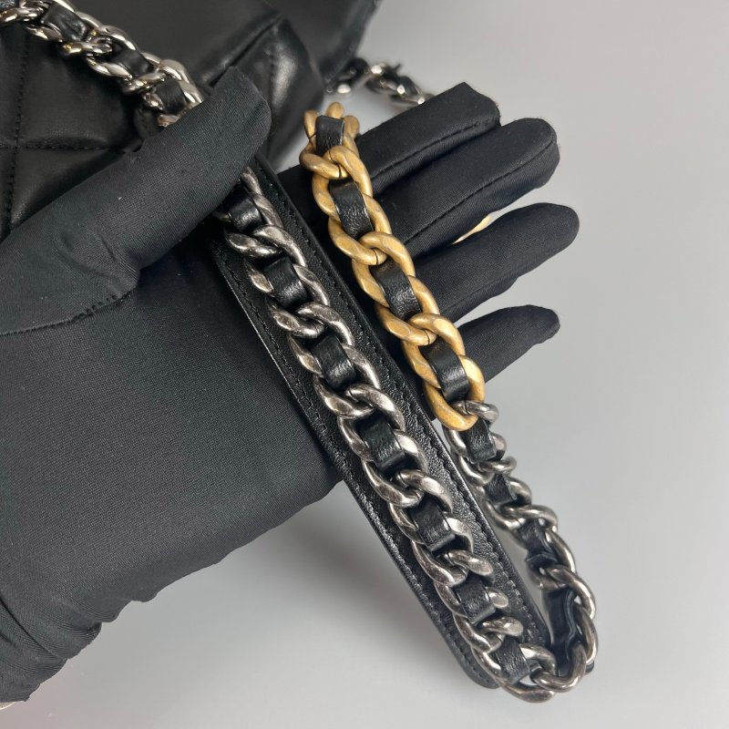 CHANEL 19包 黑金 AS1160/晶片款-7