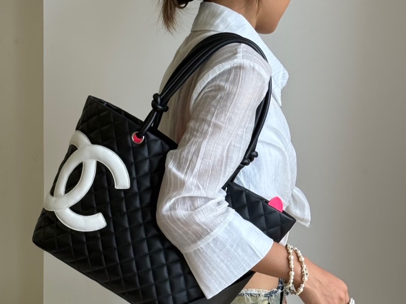 莉亞精品♡Chanel 康鵬托特包 二手美包-1