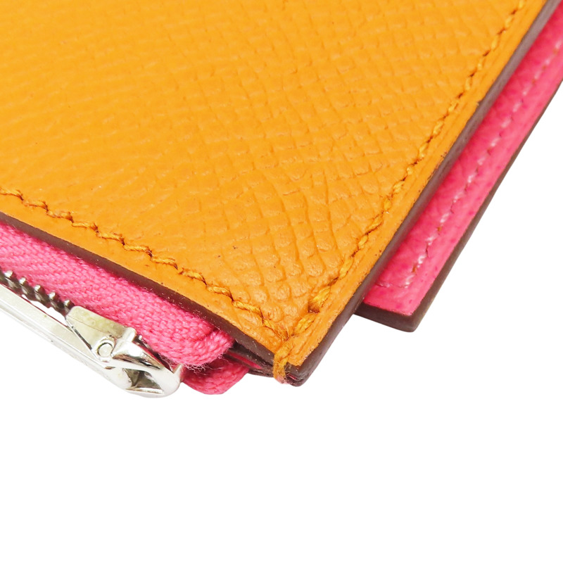 雙色 Epsom牛皮 EAZIP Note cover 萬用夾 C刻【HERMES 愛馬仕】 H076686CKAB-9