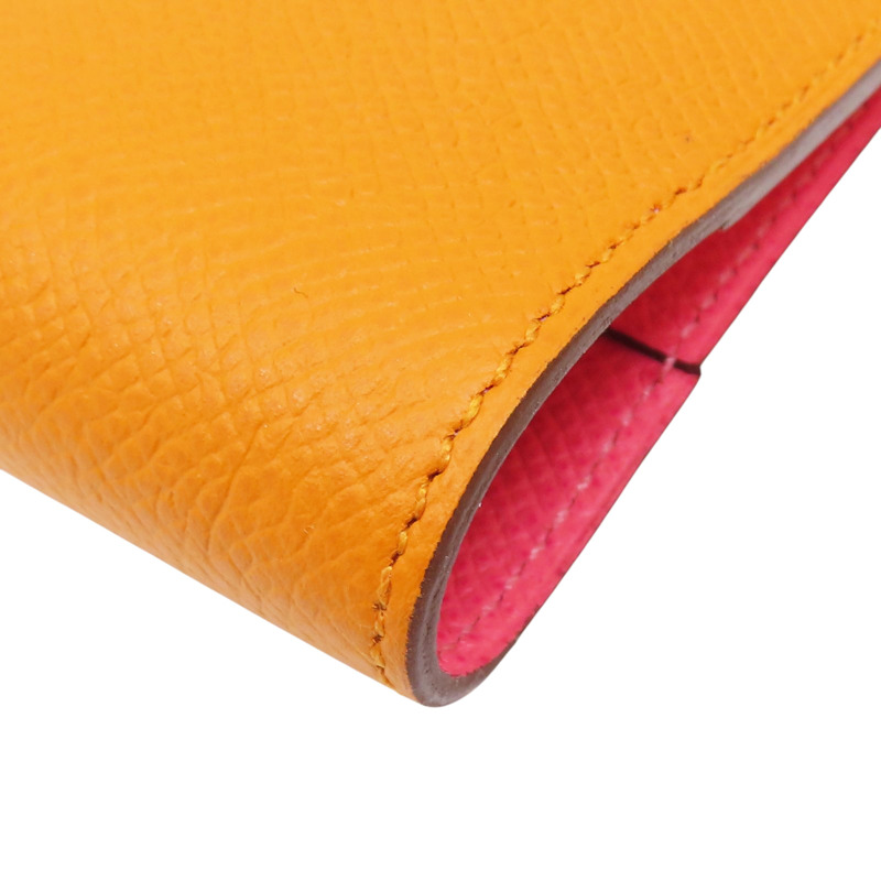 雙色 Epsom牛皮 EAZIP Note cover 萬用夾 C刻【HERMES 愛馬仕】 H076686CKAB-11