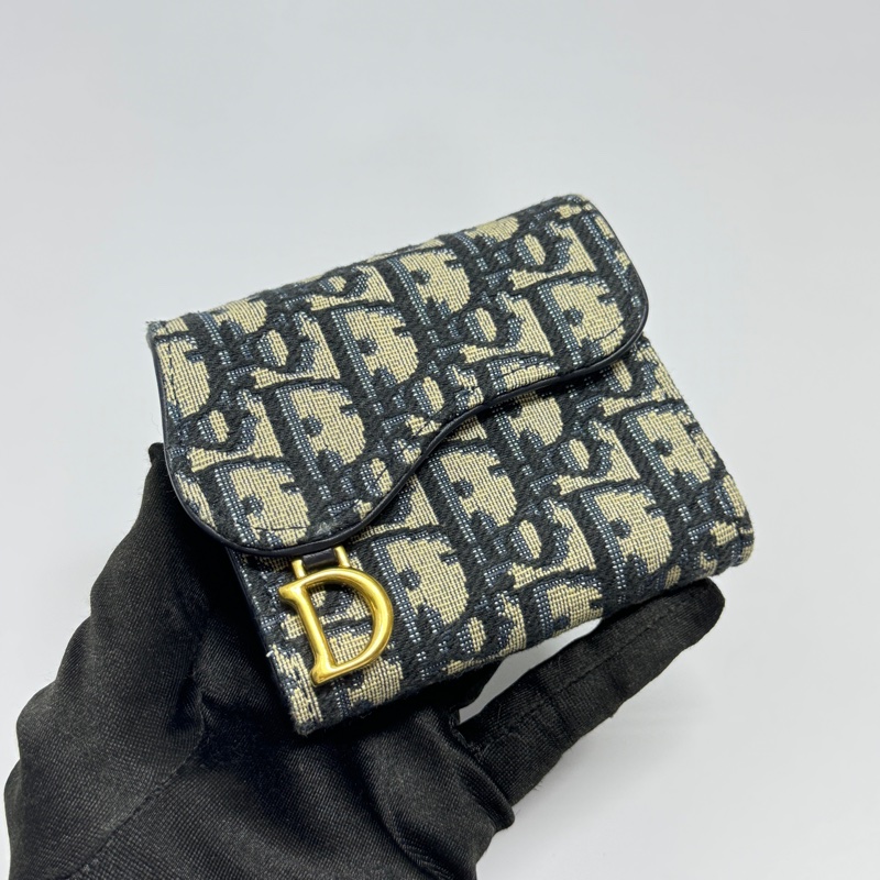 【超!級!新】 Dior Saddle 馬鞍老花短夾 全配🎁(專櫃24,000)-6