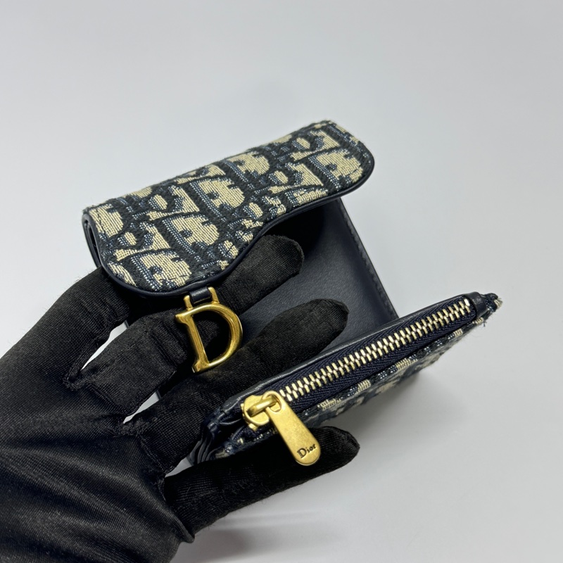 【超!級!新】 Dior Saddle 馬鞍老花短夾 全配🎁(專櫃24,000)-7