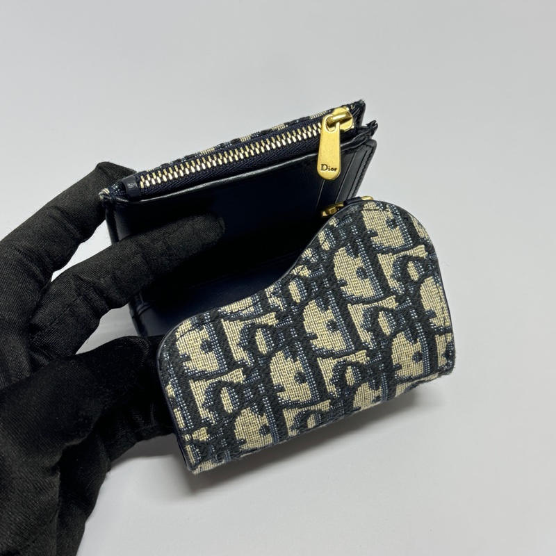 【超!級!新】 Dior Saddle 馬鞍老花短夾 全配🎁(專櫃24,000)-9