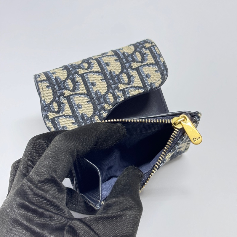 【超!級!新】 Dior Saddle 馬鞍老花短夾 全配🎁(專櫃24,000)-12
