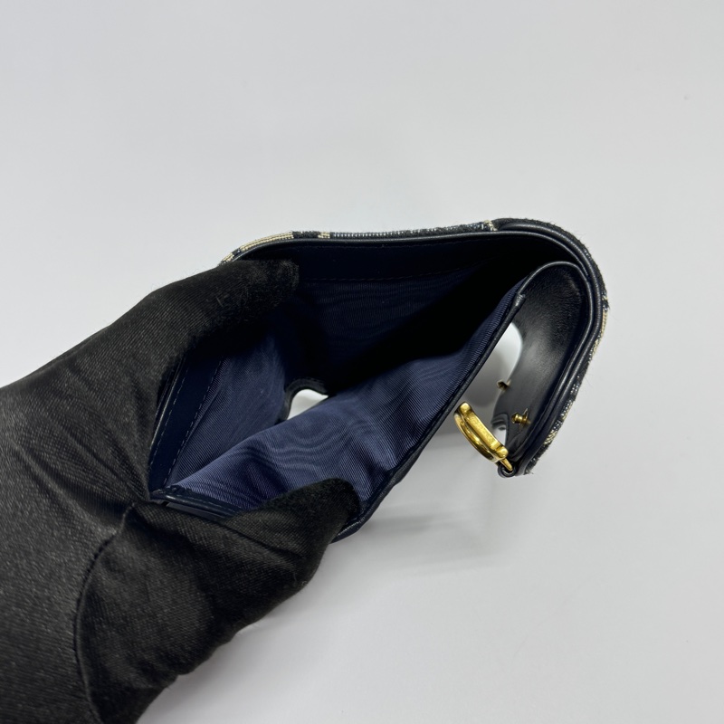 【超!級!新】 Dior Saddle 馬鞍老花短夾 全配🎁(專櫃24,000)-13