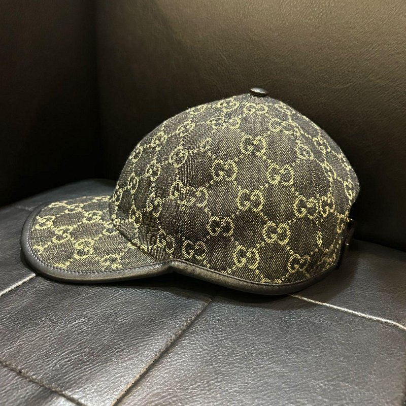 💎Han's house精品服飾💎GUCCI 滿版 老花 帽子 義大利製 男女共穿 656206-1