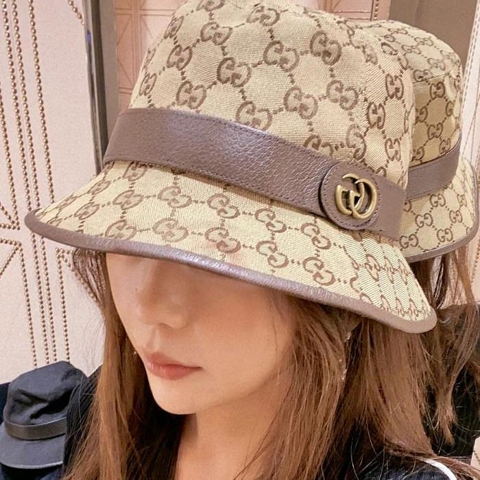 💎Han's house精品服飾💎GUCCI 滿版 老花 漁夫 帽子 576587 義大利製 原價19000-4