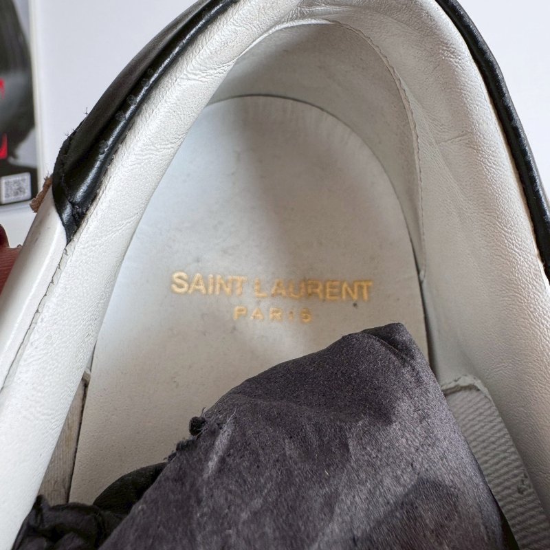 😍日常必買 YSL 聖羅蘭白色星星造型板鞋 37-7